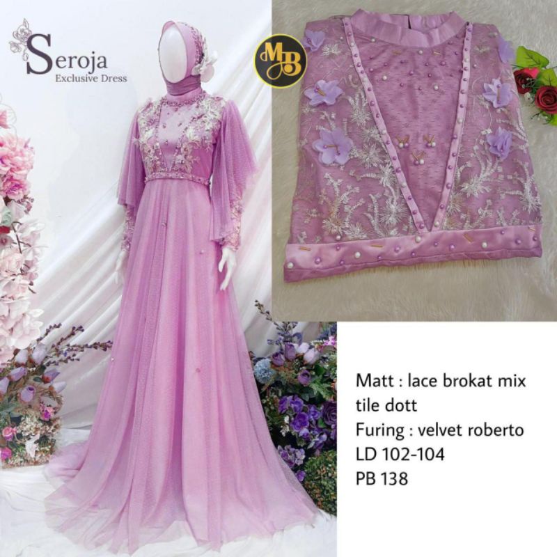 TERBARU FASHION MUSLIM DRESS BROKAT KOMBINASI / FASHION MUSLIM WANITA / GAMIS VERONICA/ BISA COD / ADA JUMBO / GAMIS KONDANGAN KEBAYA MODERN TERBARU