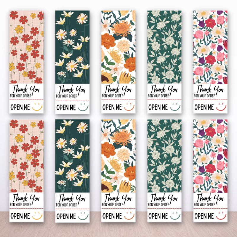 

115 pcs Seal Sticker Thank You Label Segel Box Kemasan Paket