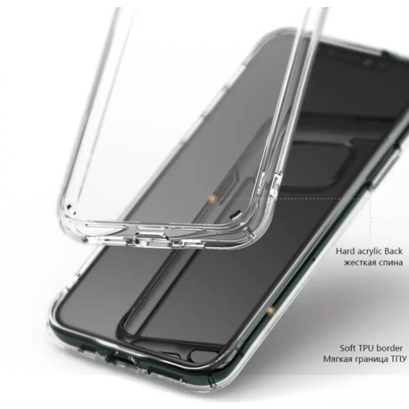 Iphone 12 PRO Max 6.7 crystal fusion clear Hard Soft Case cober cashing clear