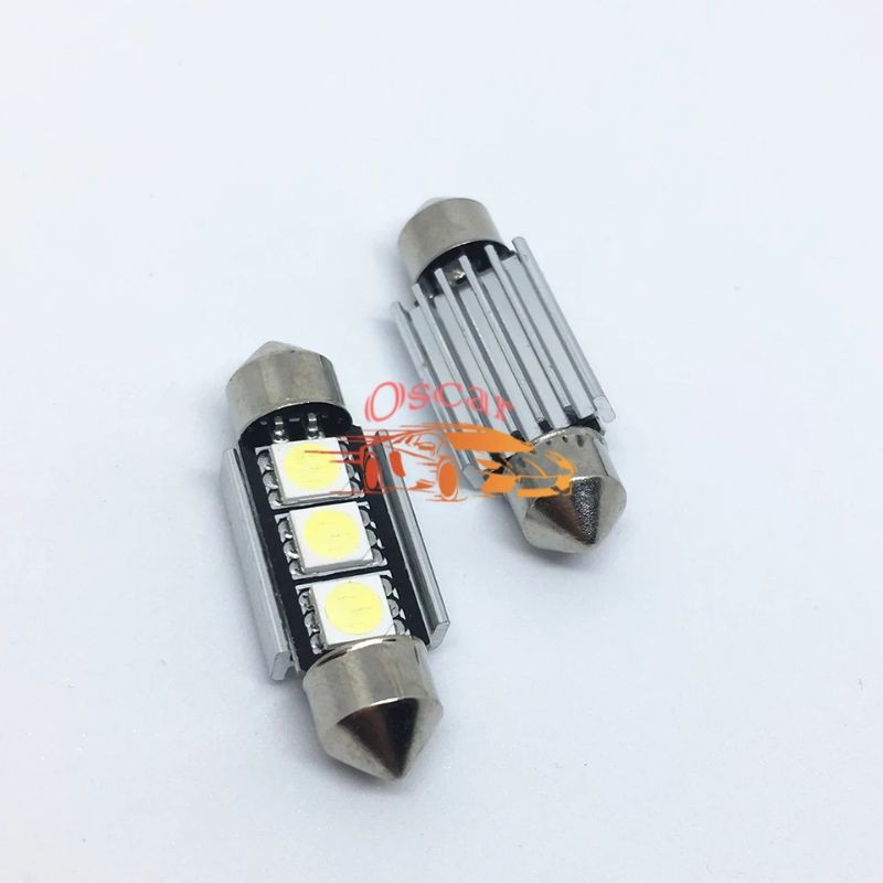 Lampu LED Plafon Kabin Cabin Feston Feeston 31mm 36mm 3 Mata  Mobil 31 36 MM Pintu Door Kolong