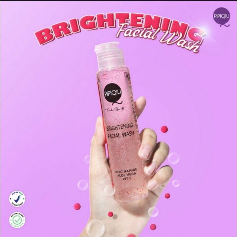 ❤️MURAHMART❤️Pipiqiu Brightening Facial Wash 100ml / Facial Wash Pembersih Wajah / Sabun Cuci Muka P