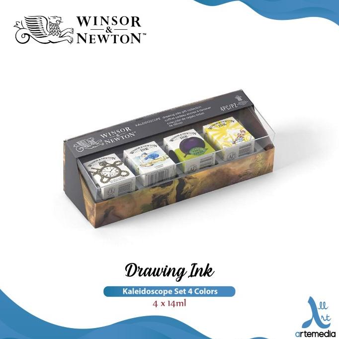 

[[COD]] Tinta Kaligrafi Winsor & Newton Set 4 Drawing Ink Calligraphy BERMUTU Kode 370