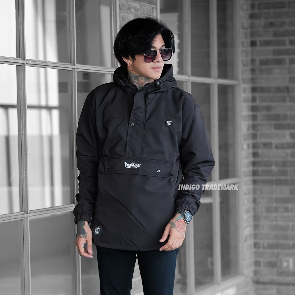 JAKET PRIA - JAKET CAGOULE PRIA - JAKET CAGOULE ORIGINAL INDIGO - JAKET CAGOULE ORIGINAL BULLY