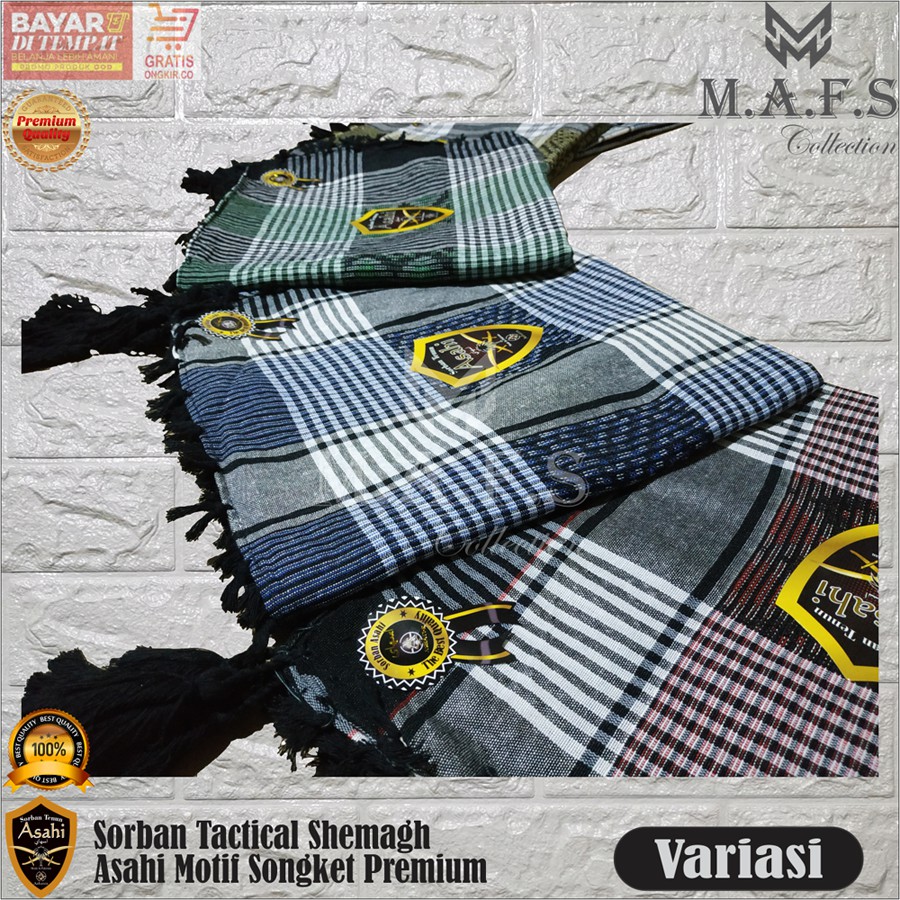 SORBAN TACTICAL MOTIF SONGKET ASAHI PREMIUM