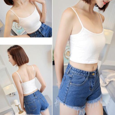 SHIMAMURA.ID | CROP TENGTOP TALI | TENGTOP CROP SPANDEX SOFT | TENGTOP CROP | DALAMAN WANITA | ATASAN WANITA | TENGTOP TALI KECIL-3