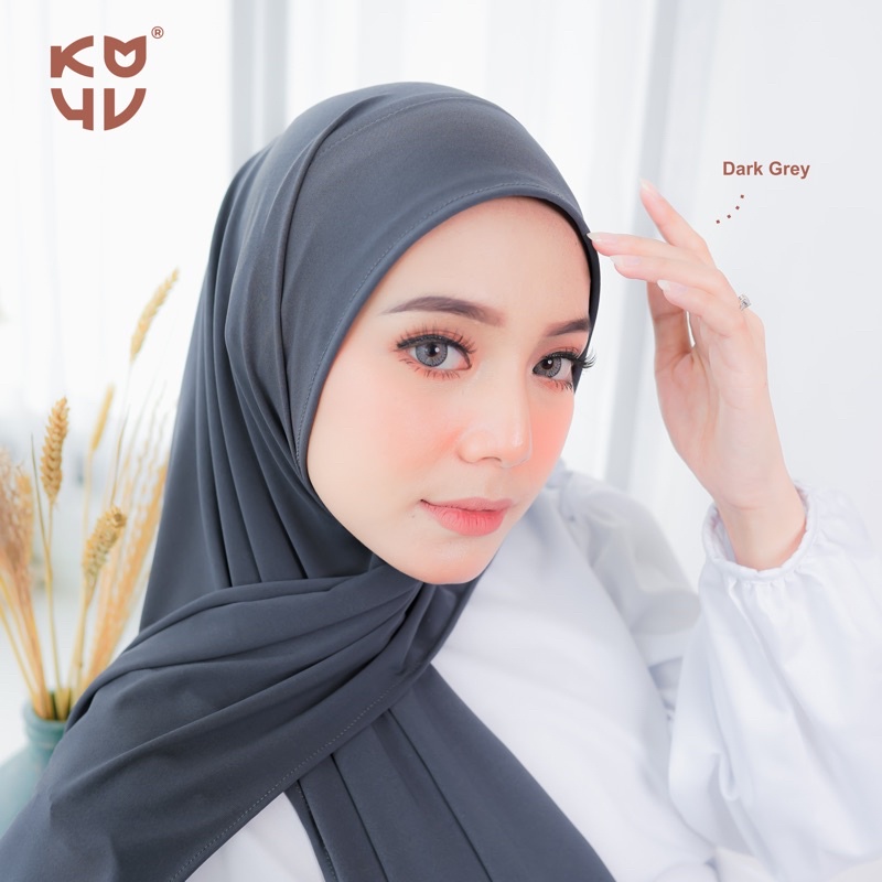 Koyu Hijab Pasmina Instant Iner Set Praktis