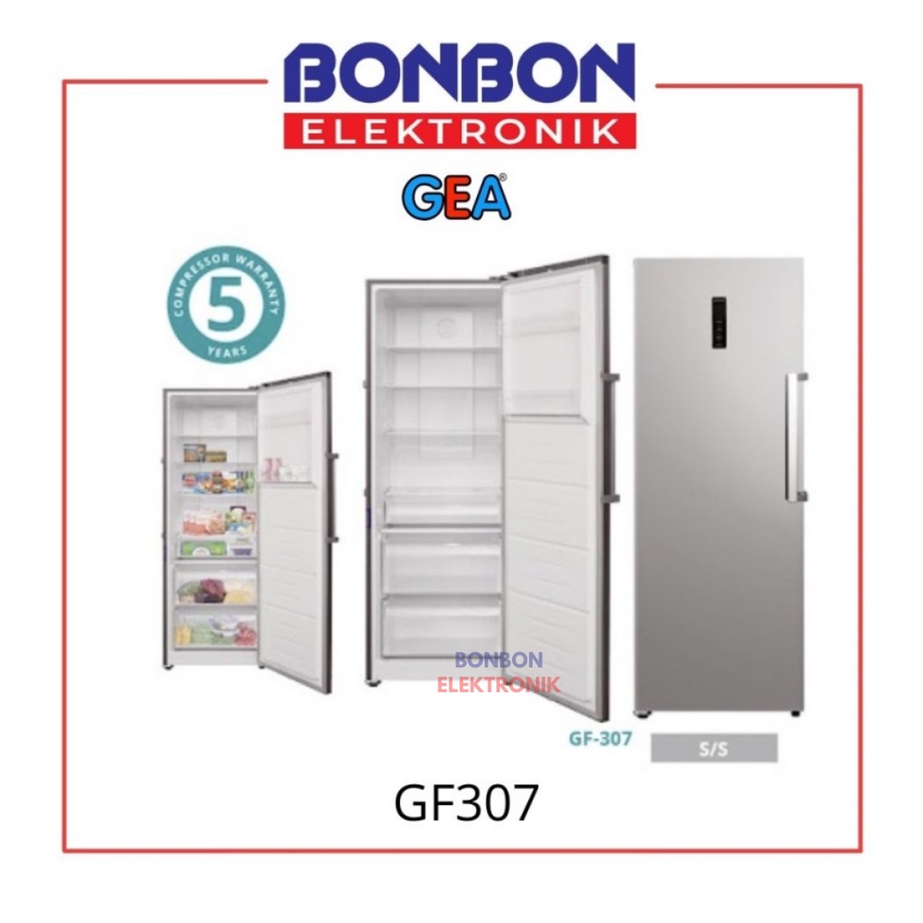 GEA Stainless Steel Upright Freezer GF-307 / GF307 No Frost