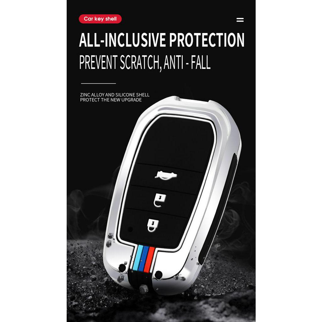 Case Kunci Mobil Bahan Zinc Alloy Silikon Untuk Toyota Innova Venturer Smart Keyless