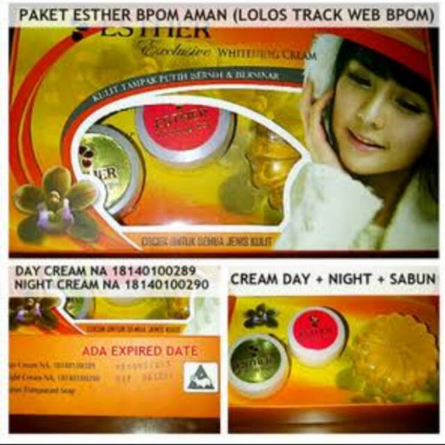 CREAM ESTHER LABELLA ORIGINAL/CREAM WAJAH ESTER(BPOM)