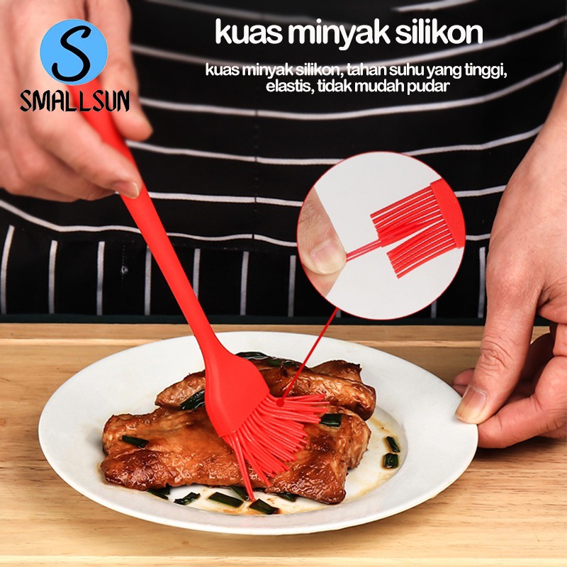 Spatula Set Alat Masak 5 In 1 Sutil Scrap Kocokan Silicone/Silikon