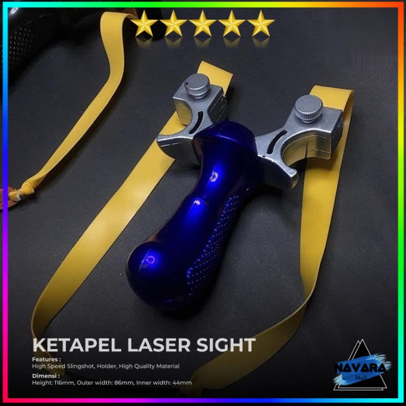 Ketapel Slingshot Murah Ketapel Laser Tactical Plus Karet Ketapel Plintengan Berburu