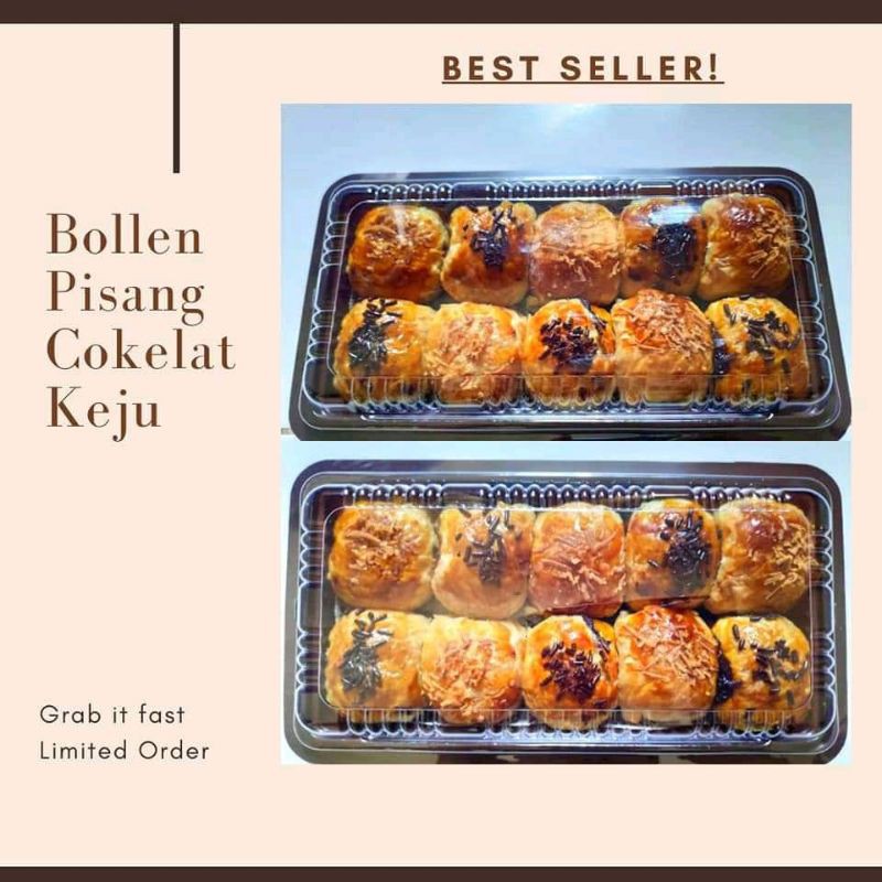 

Bolen Pisang Keju Coklat (Bollen)