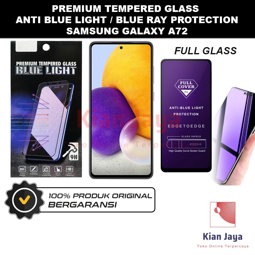 Tempered Glass Samsung Galaxy A72 Anti Blue Light Hp Temper Anti Gores