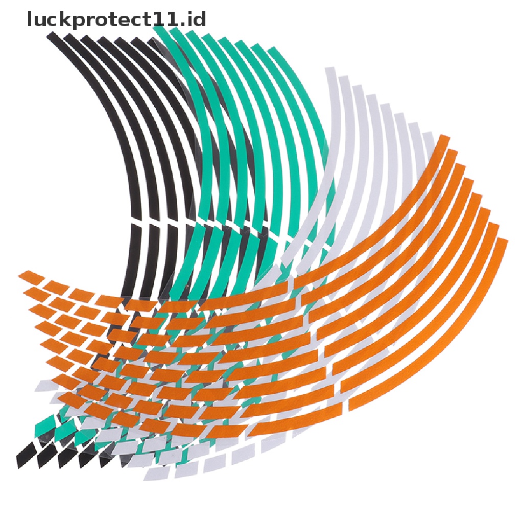 &lt; Luckprotect11. &lt; LuckproteksiId &gt; Tape Strip Reflektor 16 &quot;17&quot; - 19 &quot;Untuk Pelek Roda Motor / Mobil