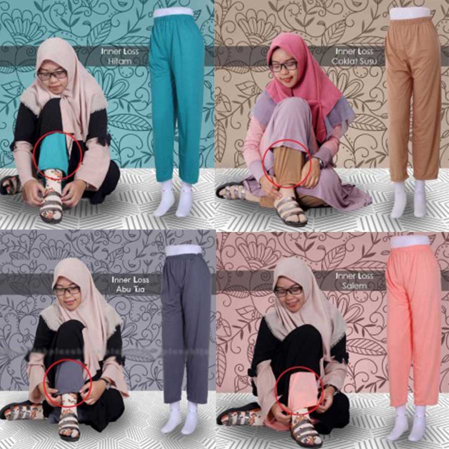 [COD] CELAMIS POLOS JUMBO - Celana Los Inner Pants Spandex Murah