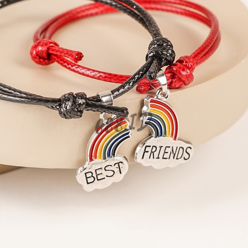 Gelang Couple 2 pcs Bestfriend Sahabat Bestie Pasangan Pria Wanita Aksesoris Tangan Kekinian GL 18