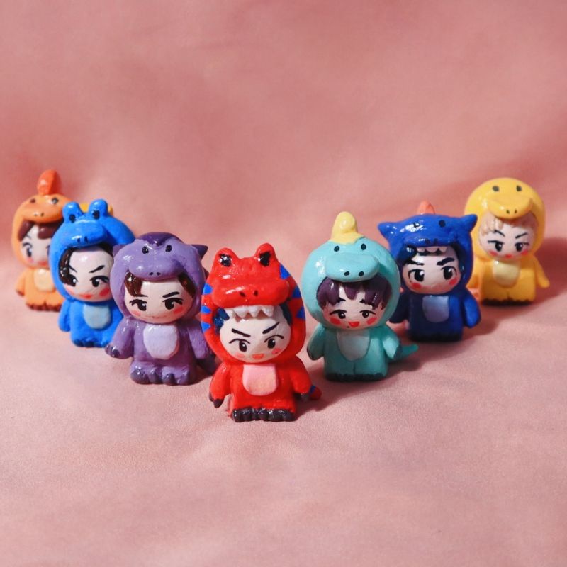 NCT Dream Dino ABC Desk Friend | Clay miniatur