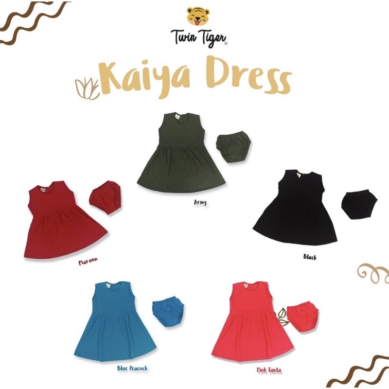 Twin Tiger Kaiya Dress Baby - Dress Anak