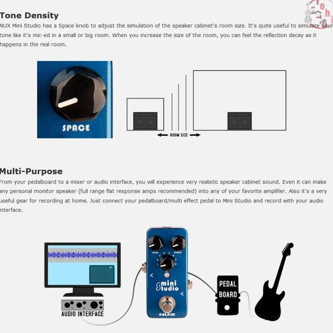 Nux Nss-3 Mini Studio Speaker Cabinet Simulator Effect Pedal