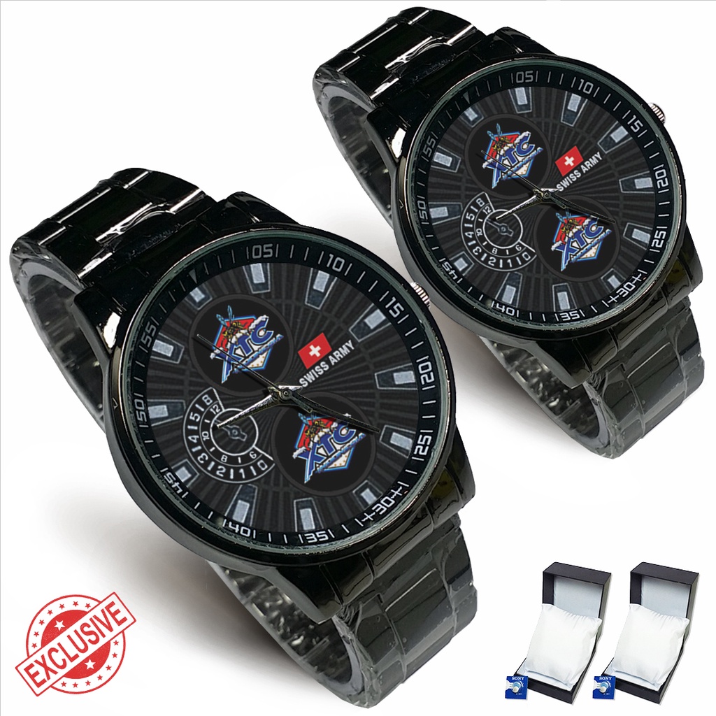 Jam Tangan Rantai Couple Logo XTC (Cool)