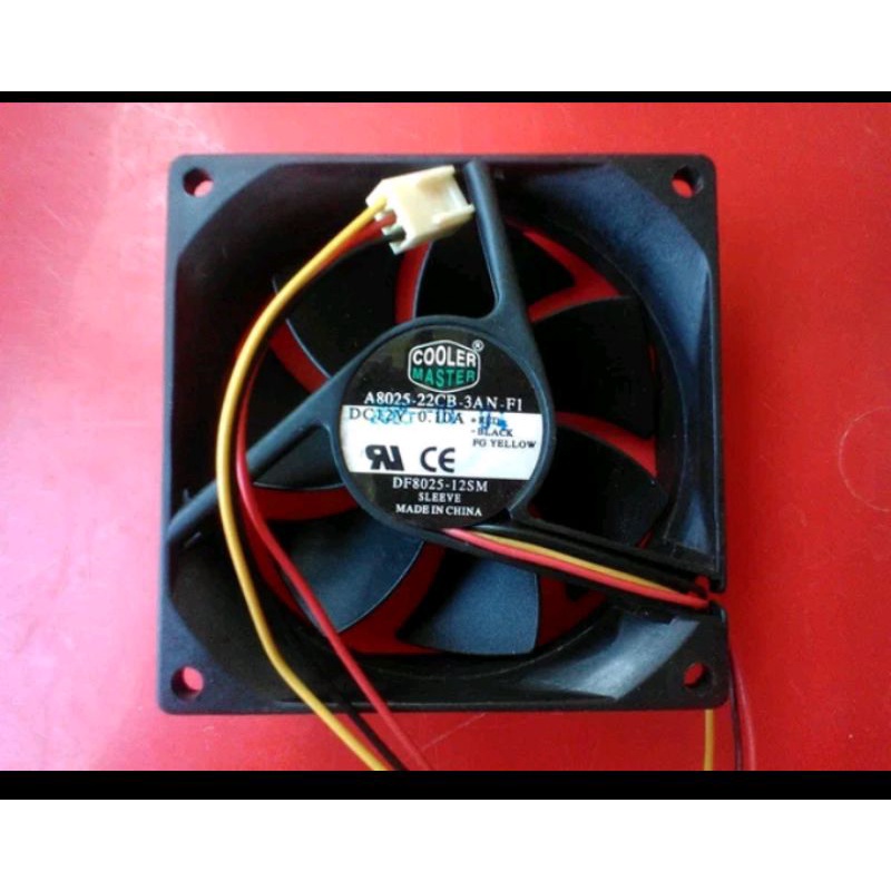 KIPAS FAN 8CM ORIGINAL COOLER MASTER A8025-22CB-3AN-F1 0.18A 3PIN GARANSI