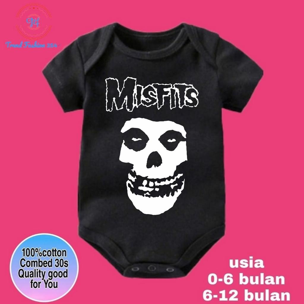 Baju bayi JUMPER BABY BAND METAL Burgerkill,Nirvana, Metallica, deadsquad,misfit / misfits Black sab