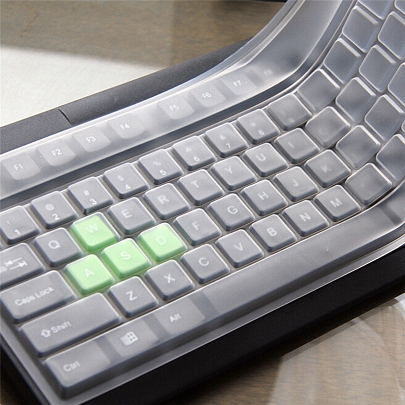 (Happy) 1pc Skin Cover Pelindung Keyboard Komputer Desktop Universal