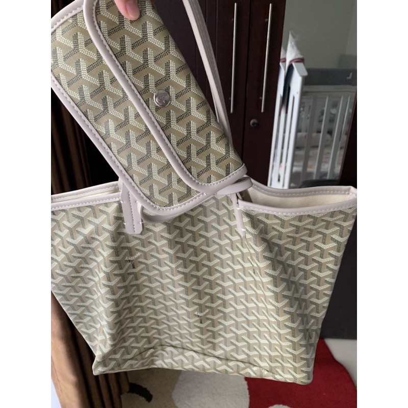 TOTE GOYARD MIRROR NUDE CREAM