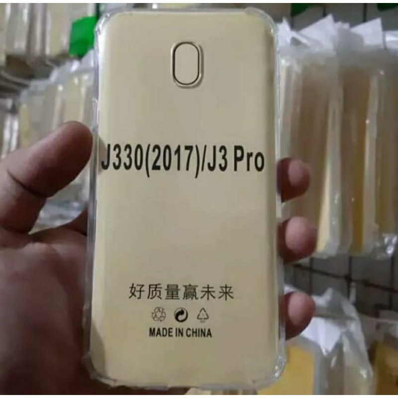 Anticrack Anticrek Softcase Bening Case Transparan Casing Sillikon Kondom Samsung J3 Pro