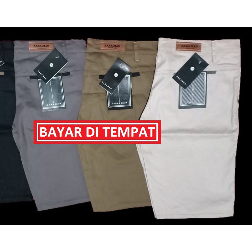 BAYAR DI TEMPAT / Celana chino pendek anak dan dewasa ZARA celana pendek chinos