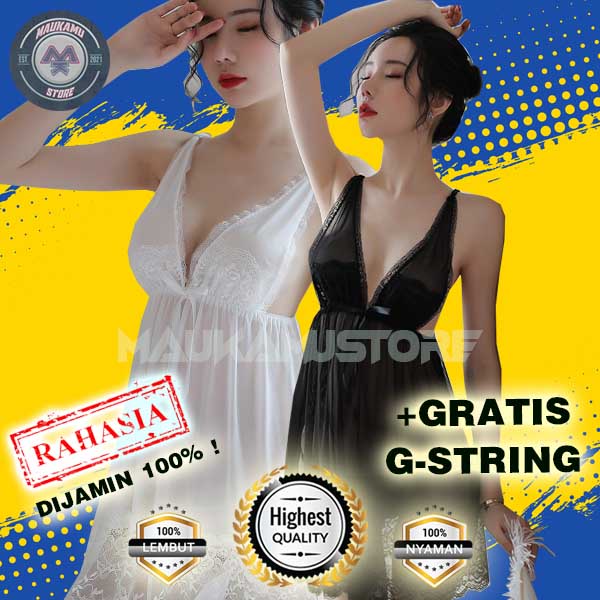 Set setelan baju pakaian daster dress gaun tidur sleapwear haram tank top tangtop piyama dinas malam