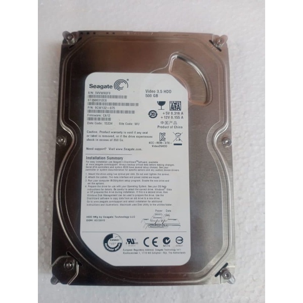 Hard disk 500 GB 3,5 SATA SEAGATE