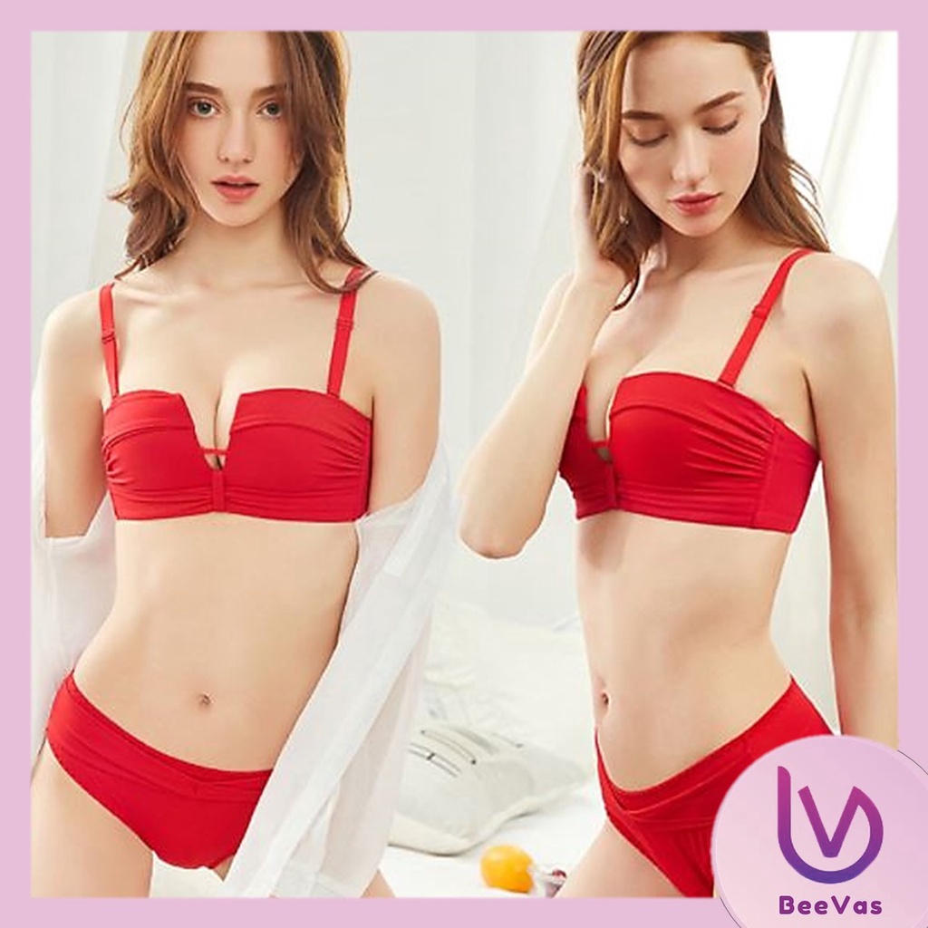 BV.ID BR439 BRA BH WANITA MODEL TANPA KAWAT DENGAN BAHAN HALUS HIASAN RENDA SEXY COD