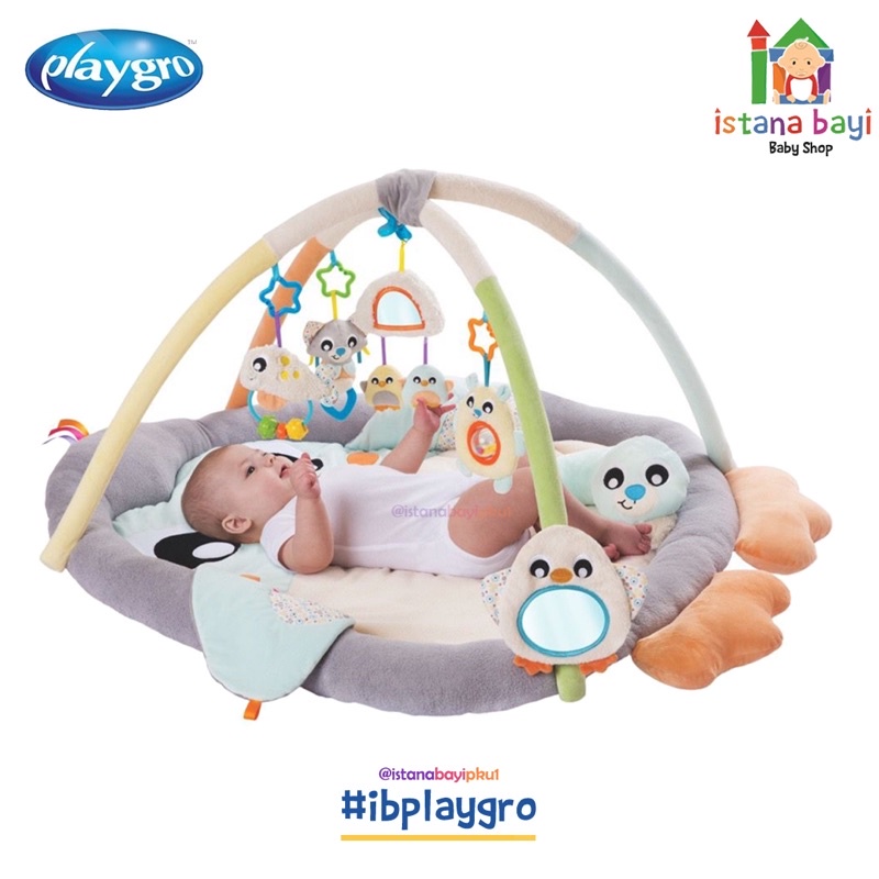 Playgro Snuggle Me Penguin Tummy Gym - Matras Bermain Anak Bayi