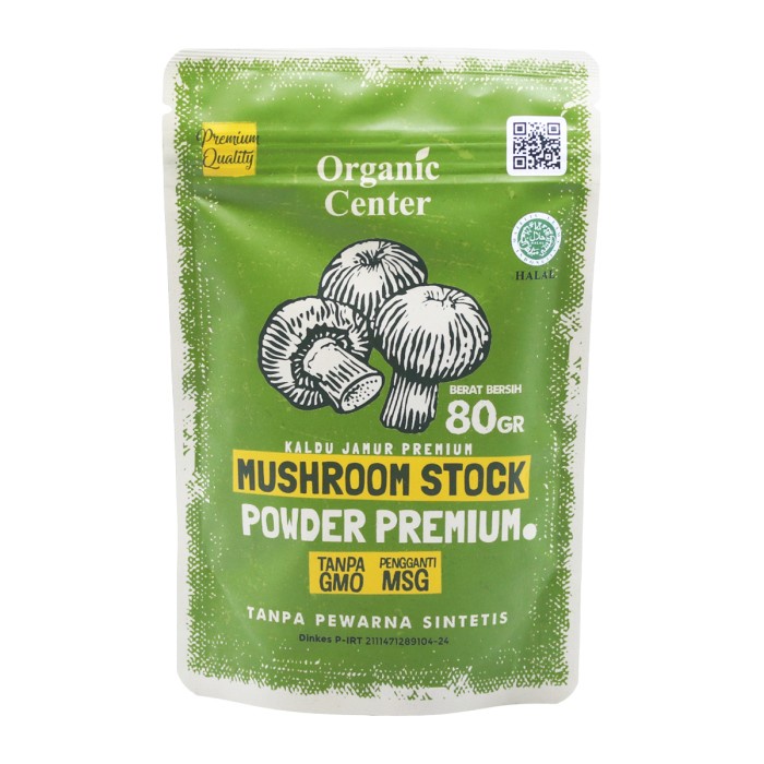 

TERBARU Organic Center - Kaldu Jamur Premium 80gr - Kaldu Sehat- Penyedap Rasa