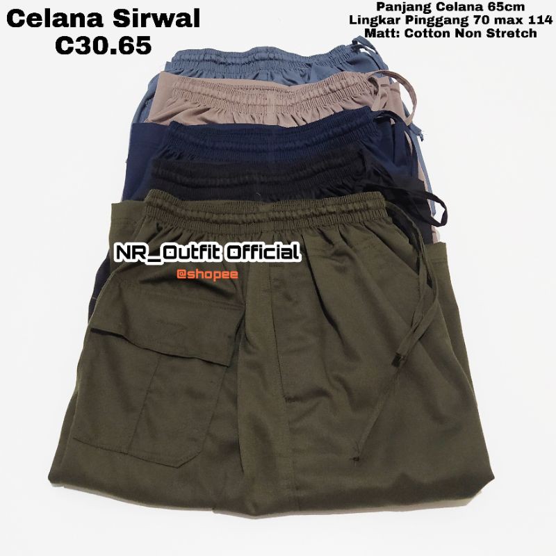 Celana Sirwal Jumbo Chinos Dewasa Pangsi Sontog Pinggang Karet Borju Big Size NR_Outfit Official COD