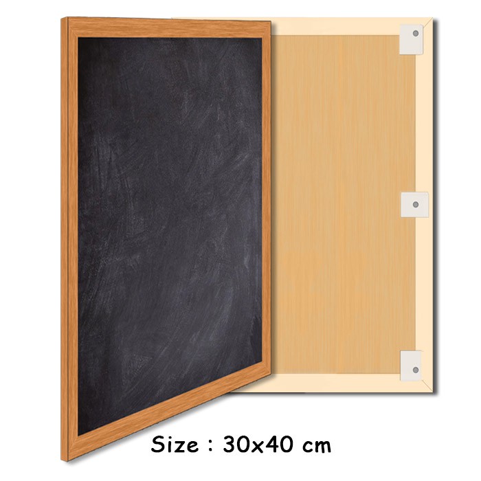 

Papan Tulis Hitam 30x40 cm Black Board 40x30 cm by Rafalio