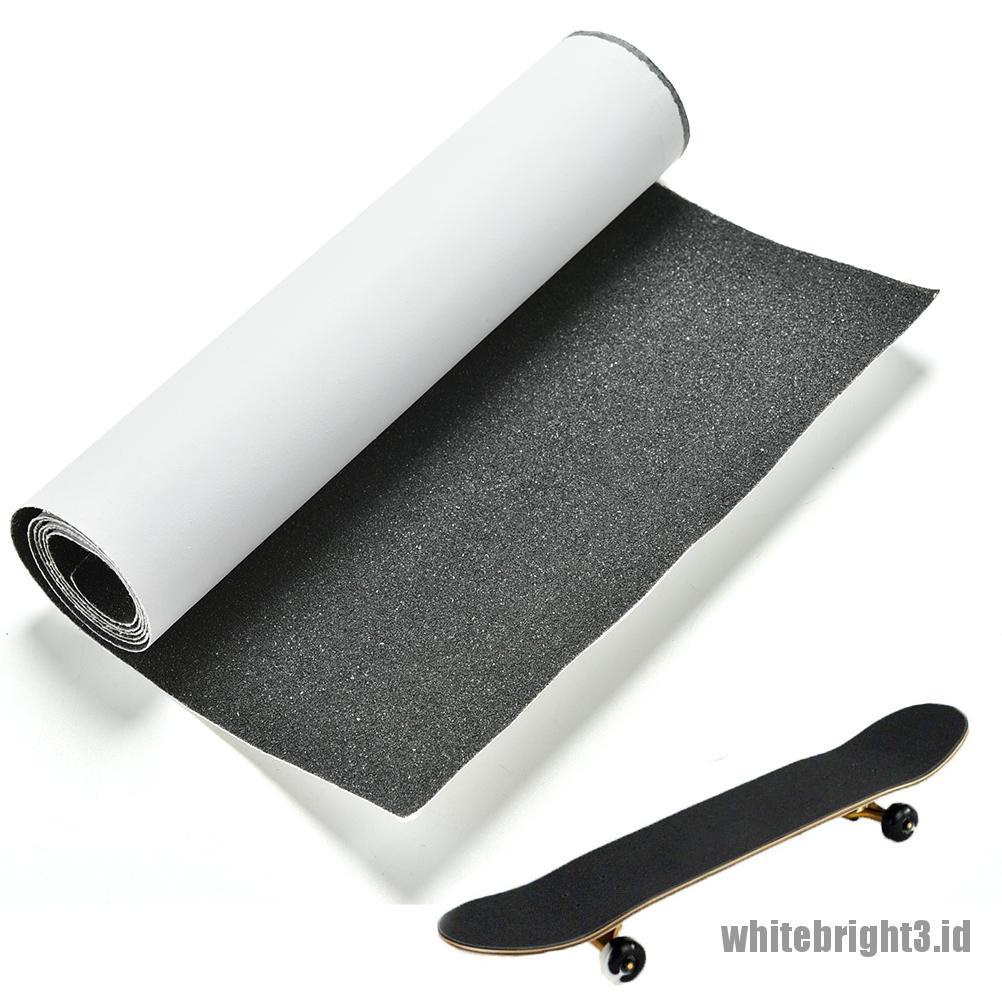 Stiker Kertas Pasir Perforated Grip Warna Putih Ukuran 81cm X 22cm Untuk Skateboard Skuter