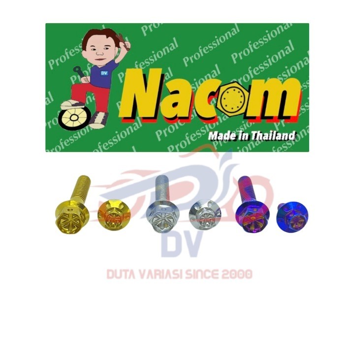 NACOM DV Paketan Baut Shock Becket + Baut Sensor Belakang Model Big