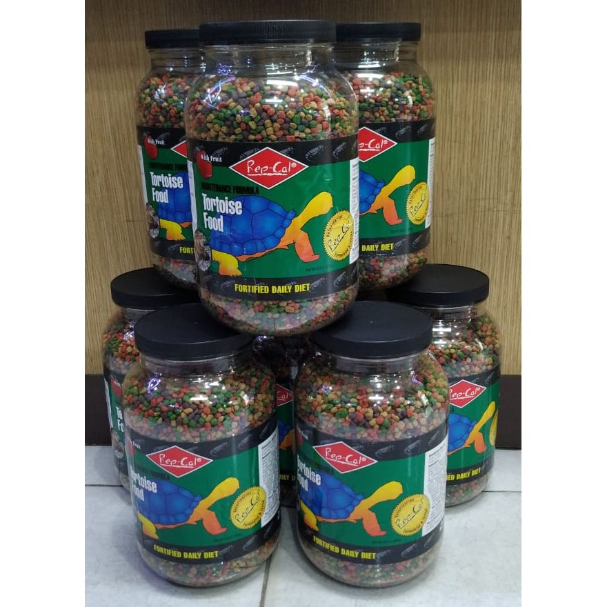 Repcal 1.36kg Makanan Kura Darat Tortoise Pelet Kura Pakan Sulcata Aldabra Burmese Istar Pardalis -R