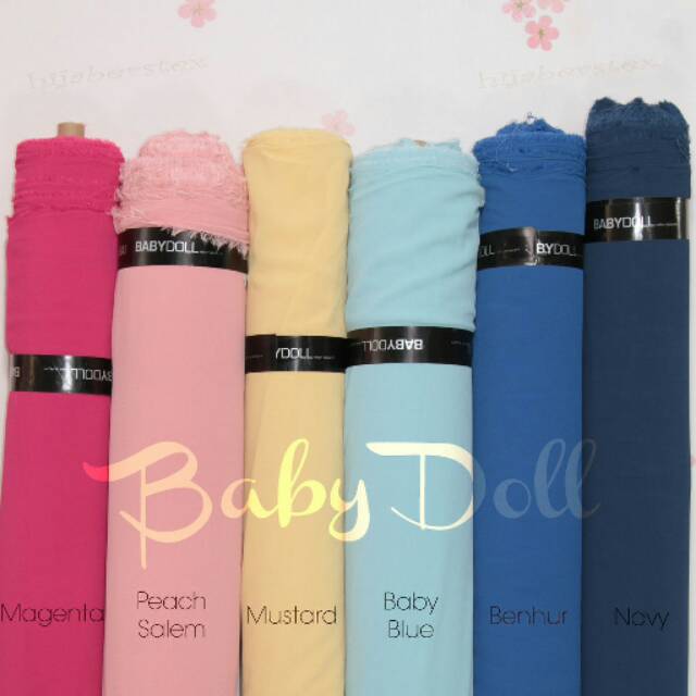 Baby Doll Ceruty Kain Meteran Harga Per 0 5m Shopee Indonesia