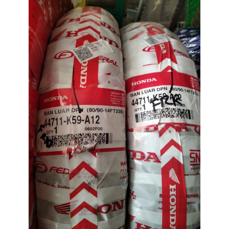 ban depan fedral Honda tubles beat vario