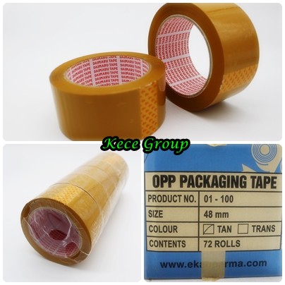 

Lakban Coklat Daimaru Ecer 90 yard 2 inch 48 mikron opp tape tebal