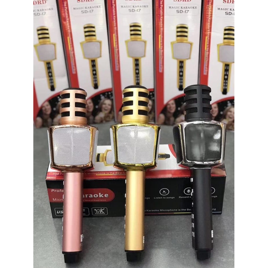 TERMURAH  MAGIC KARAOKE Mic Original Karaoke Bluetooth SDRD SD-17