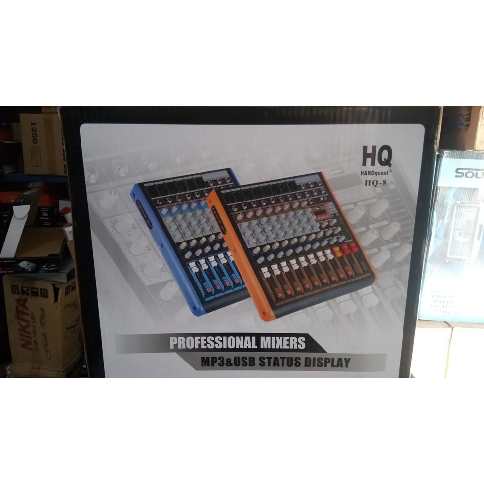 MIXER 8 CHANNEL MURNI LIVE USB DIGITAL HARDQUEST PREMIUM