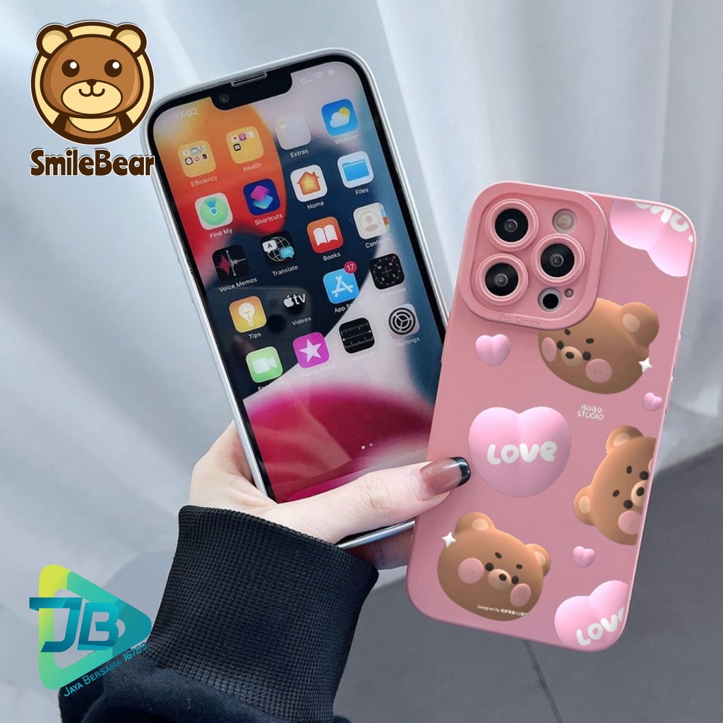 SOFTCASE CASE SILIKON PROCAMERA SMILEBEAR OPPO VIVO SAMSUNG REALME XIAOMI IPHONE INFINIX ALL TYPE JB5630