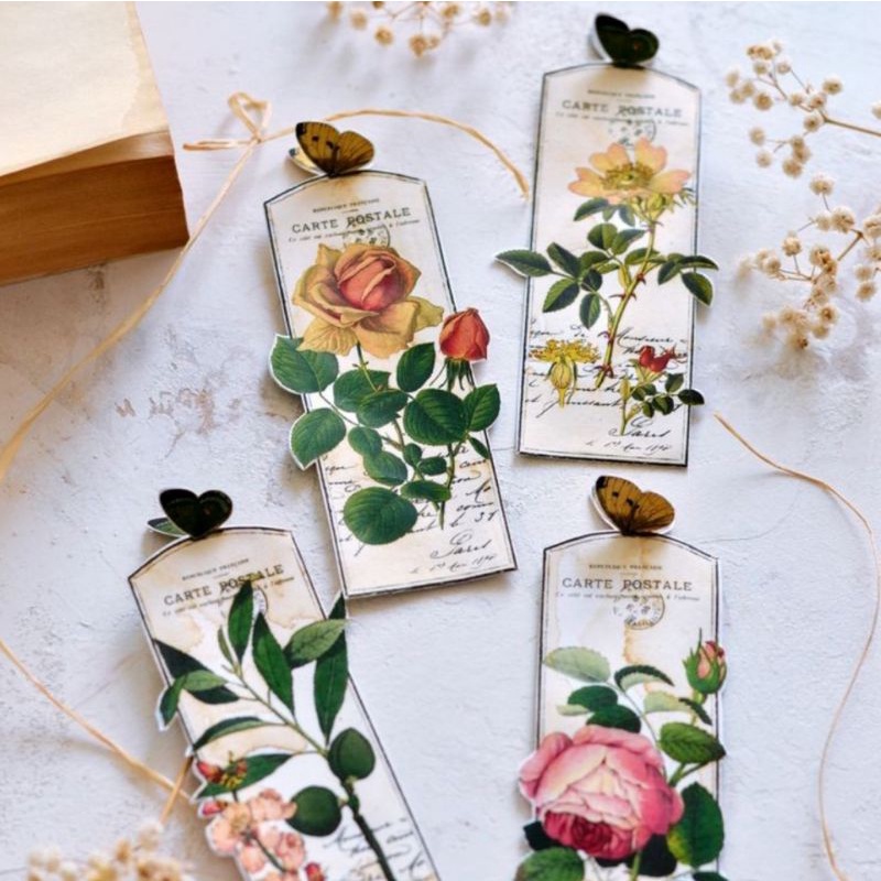 

Isi 4 Bookmark / Pembatas Buku Butterflies Aesthetic