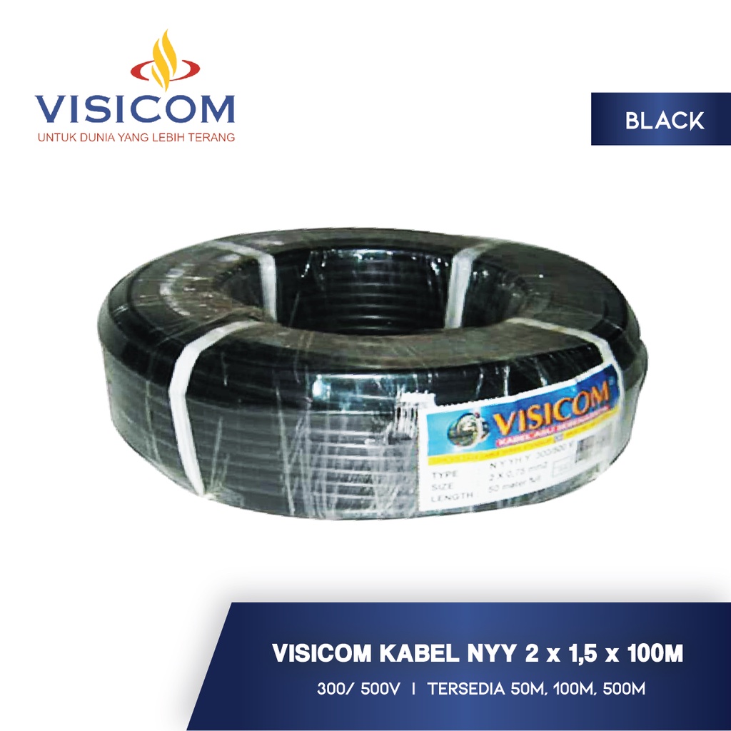 VISICOM Kabel NYY 2x1,5x100 Meter