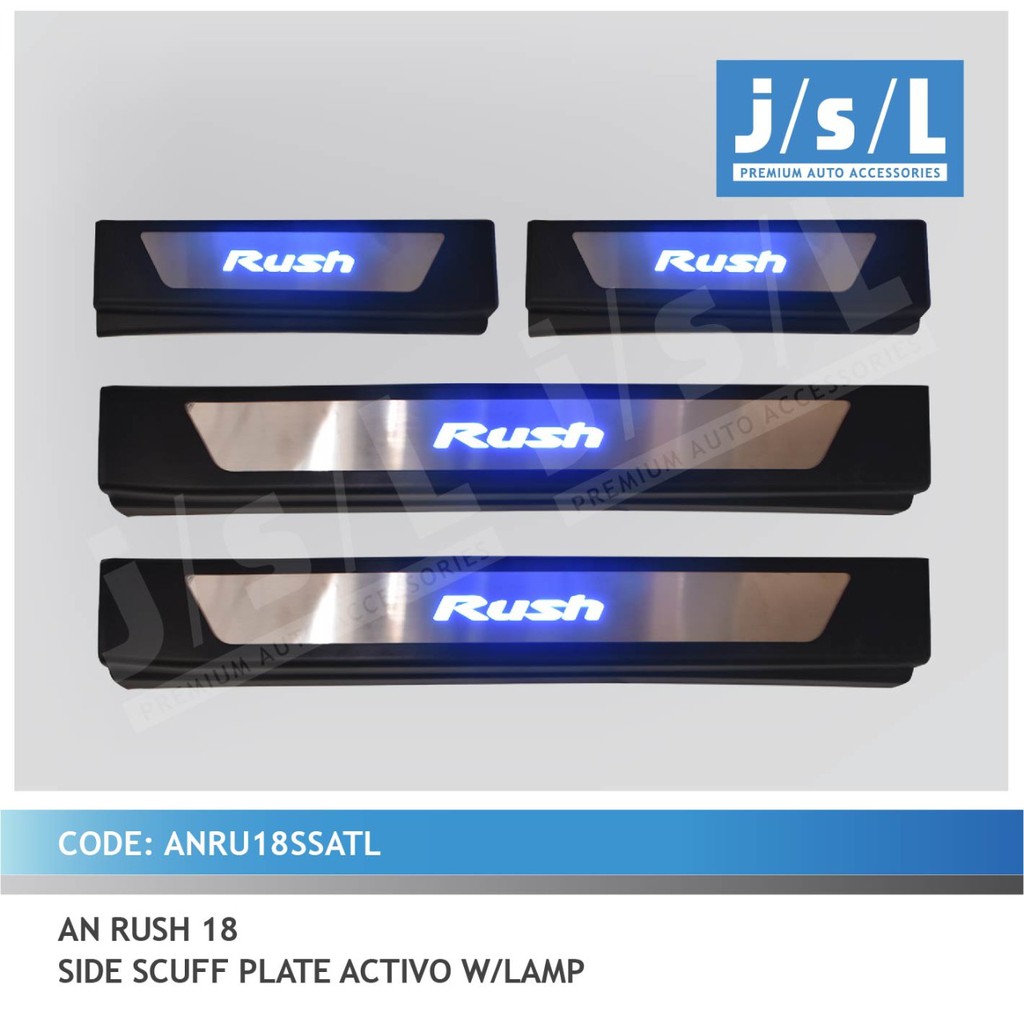 JSL Sillplate Samping Lampu All New Rush Side Scuff Plate Activo Lamp