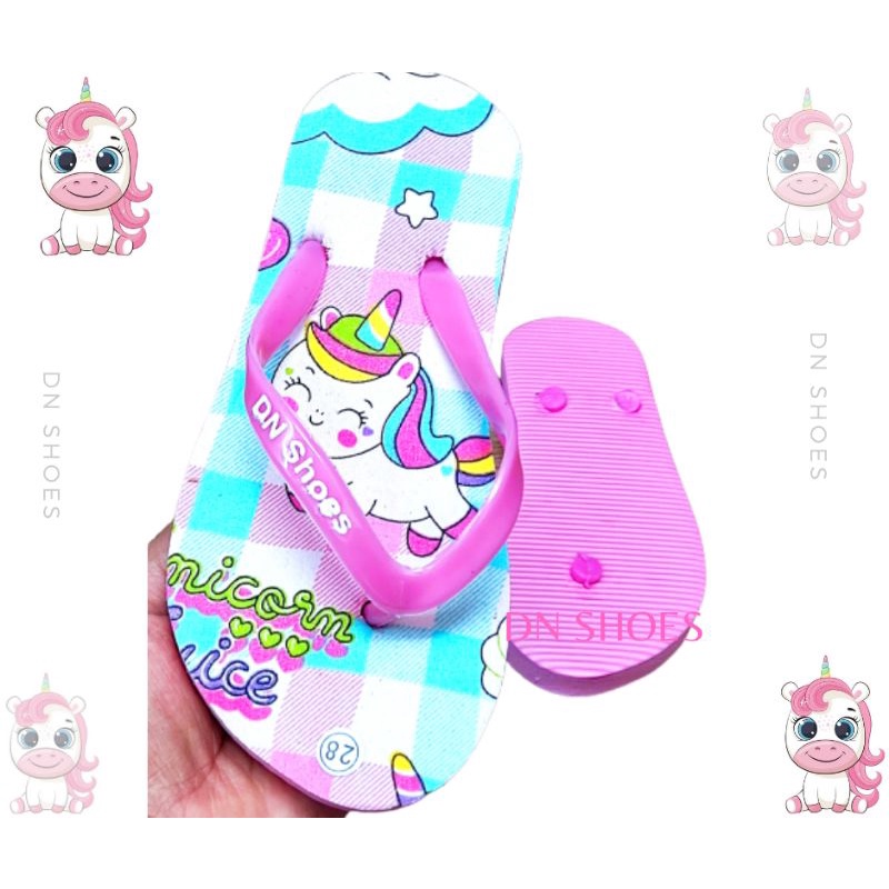 Sandal Jepit Anak Perempuan Uniqorn Pink Tosca Juice